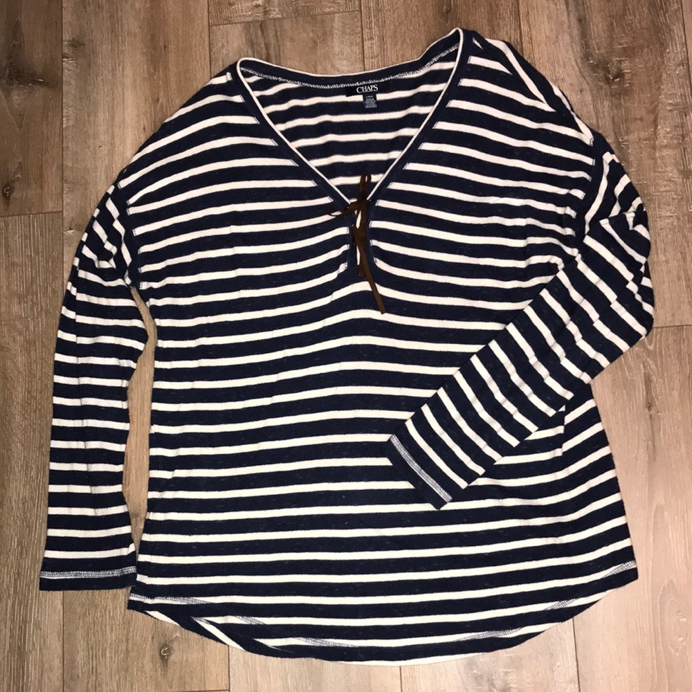 Chaps V Neck Top